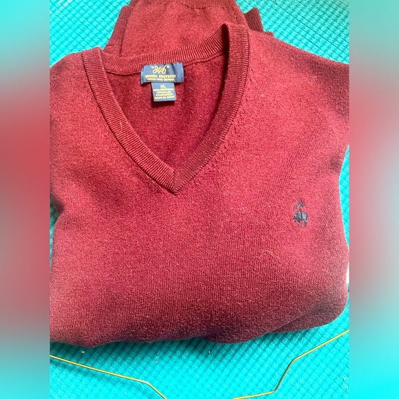 Red Brooks Brothers Merino Sweater - Picture 4 of 5